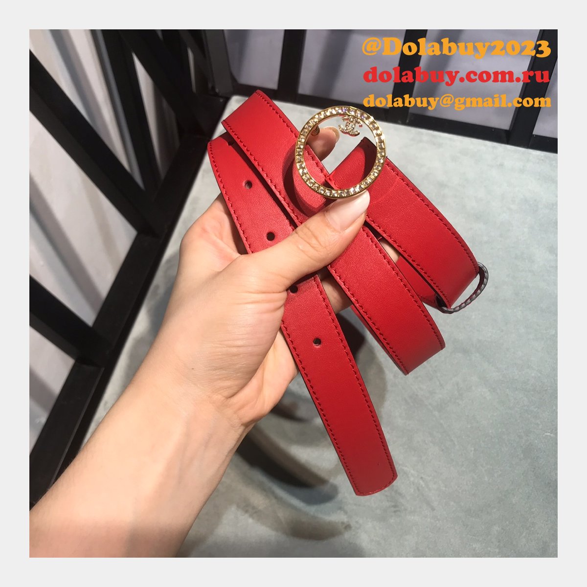 UK Replica CC Double C Belt Width 2.5cm 1119