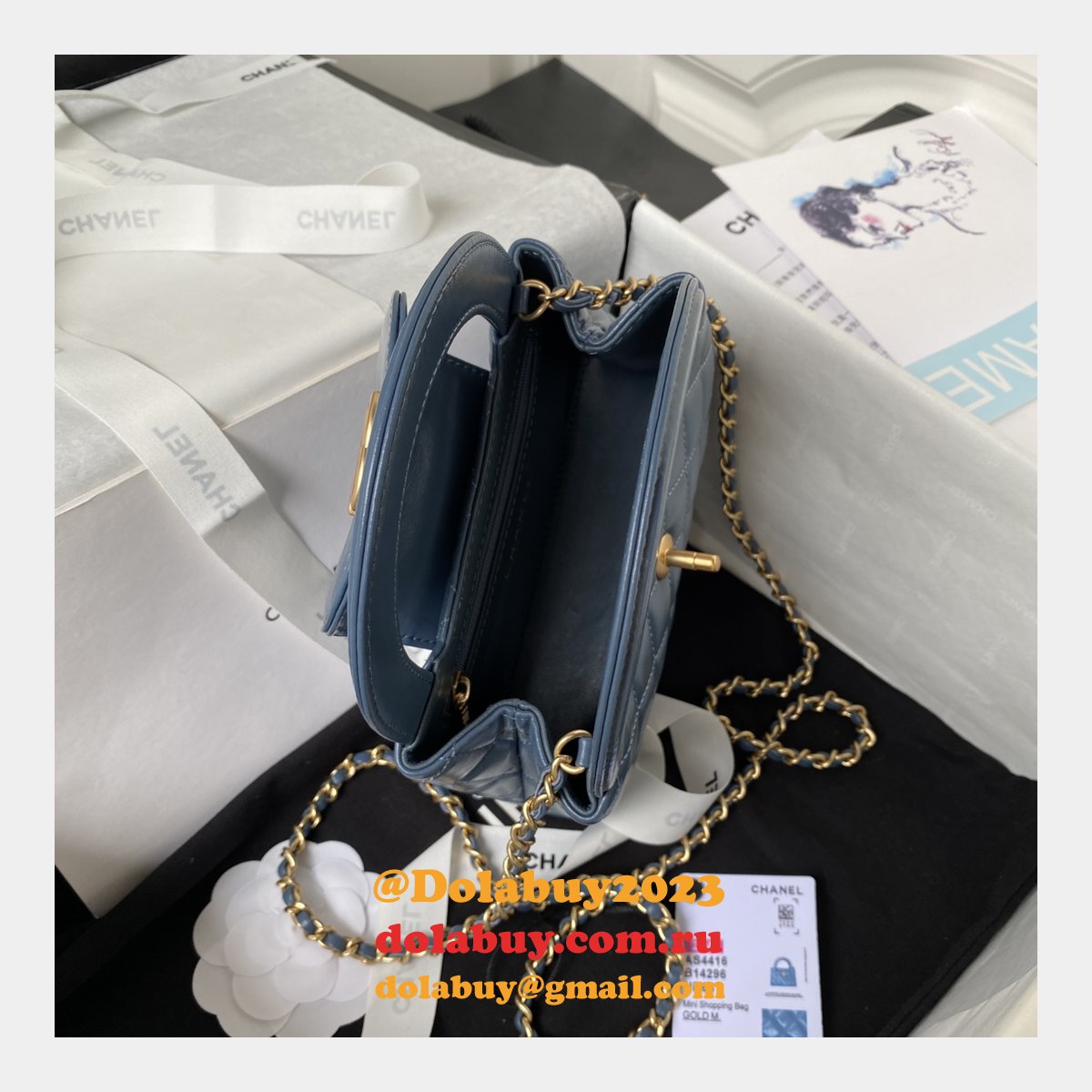 High Quality Shiny Aged Inspired Shopping AS4416 Fake Bag