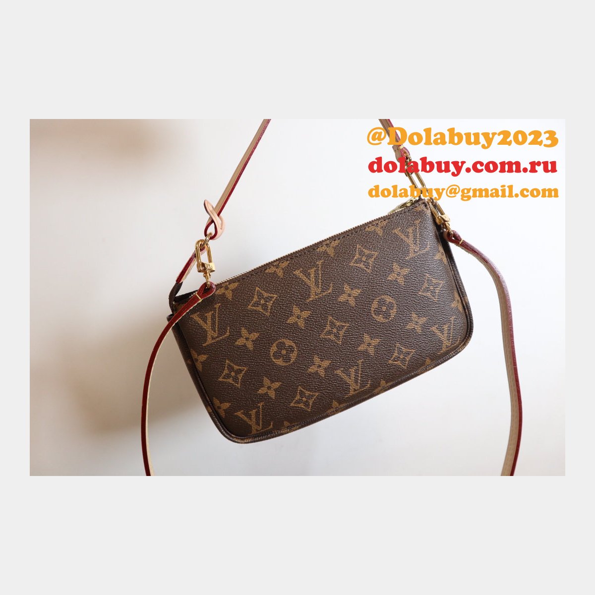 Cheap Louis Vuitton Pochette Accessoires Monogram in Marron M40712