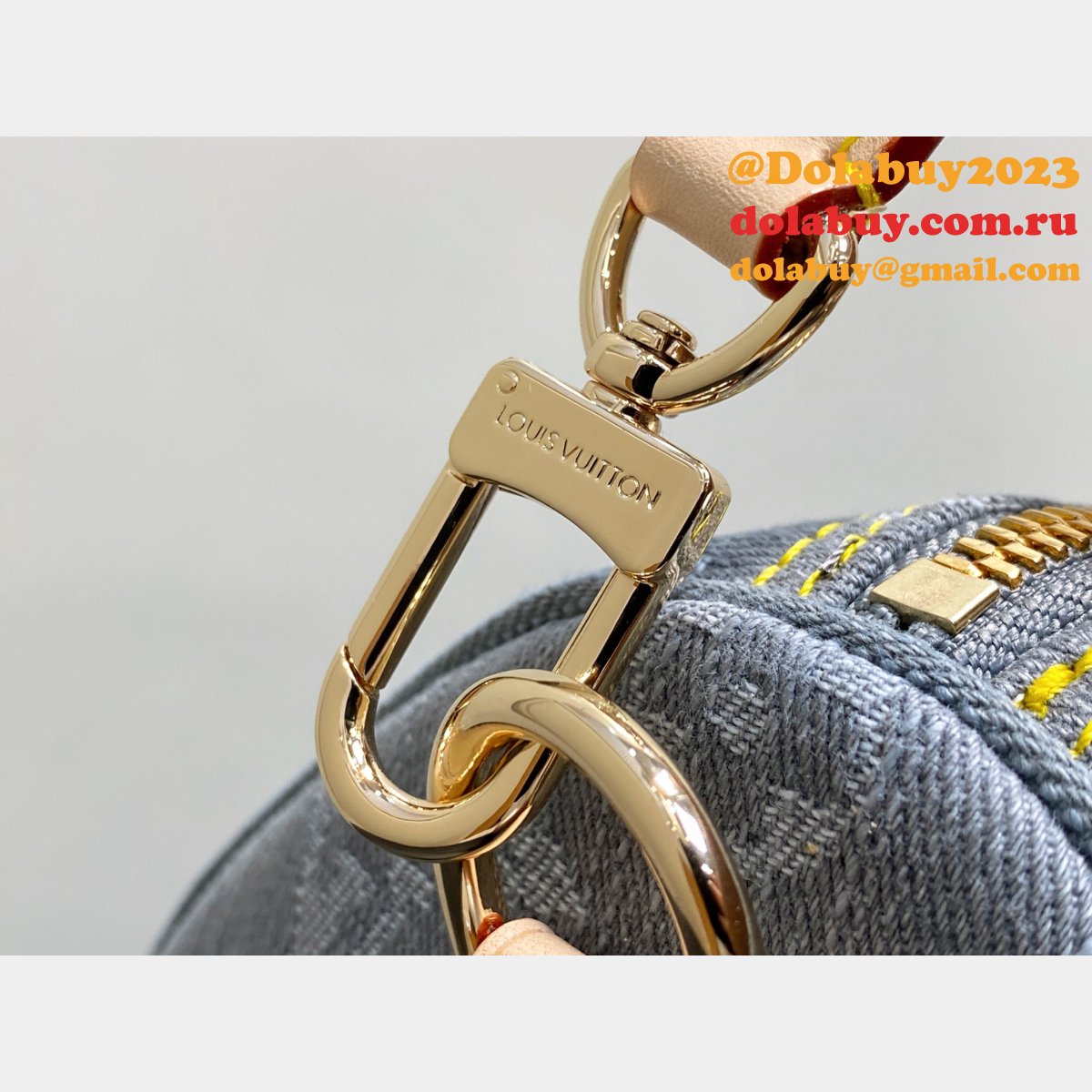 Louis Vuitton Speedy Soft 30 Bag M13344 Luxury Monogram Denim Grey