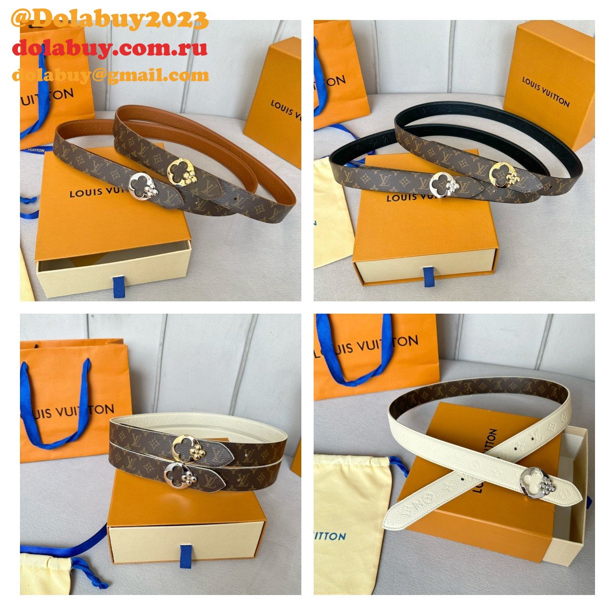 Wholesale LOUIS VUITTON Women Flowergram Belt 30MM