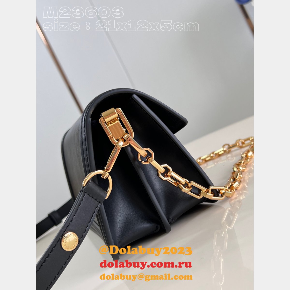Dauphine East West Epi Shop Black M23603 Louis Vuitton Replica Handbags