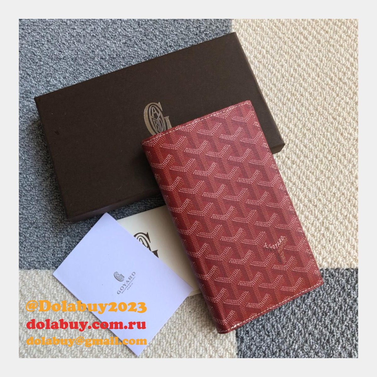 High Quality Goyard Multi-Color Ticket Top Wallet