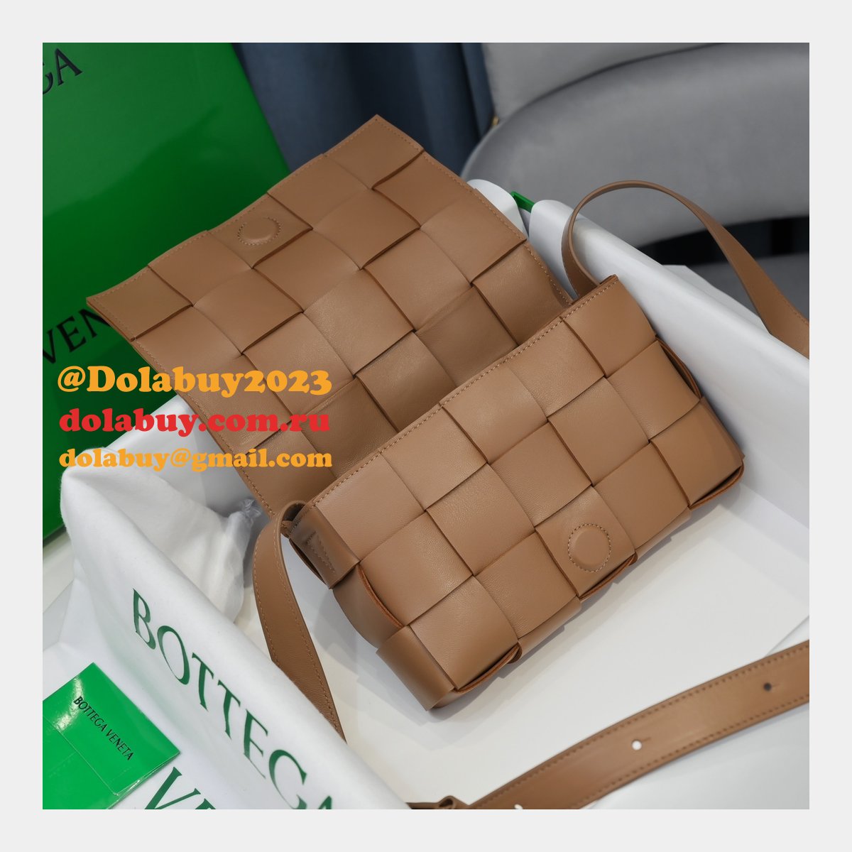 top quality b0tte*a Ven*ta cassette lambskin crossbody bag