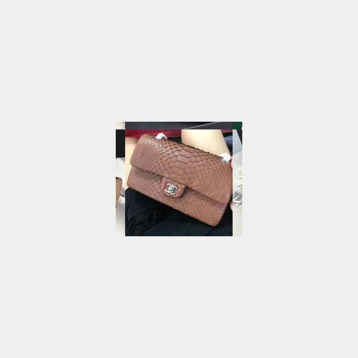 7 Star Best CC SNAKE SKIN CF CLASSIC BAG