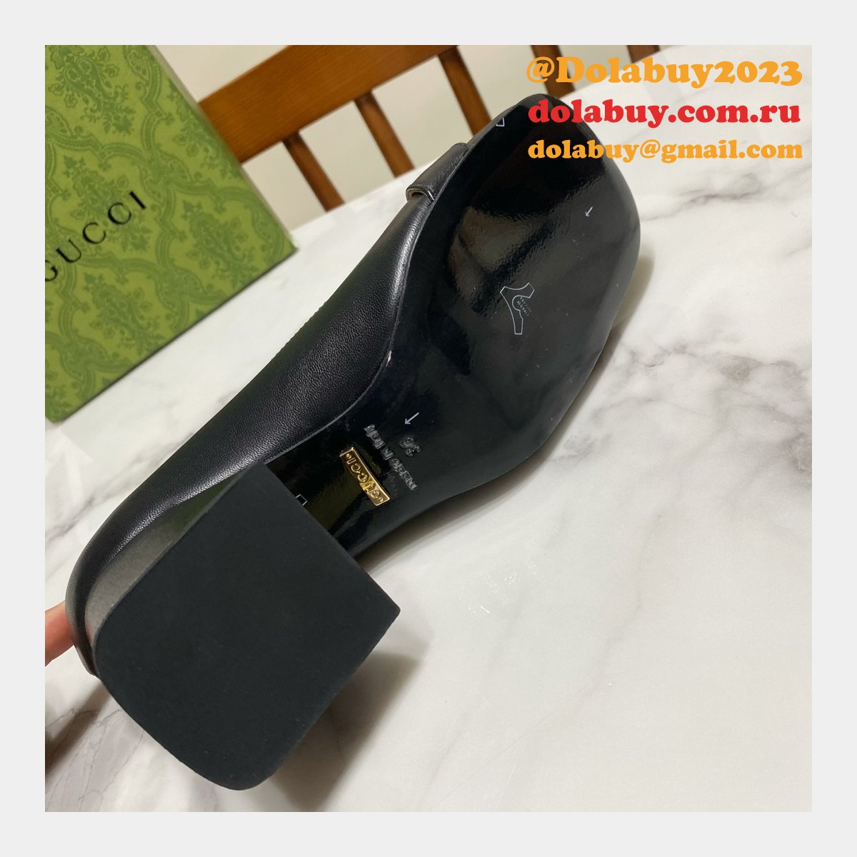 high quality G*u*i cheap replica single shoes