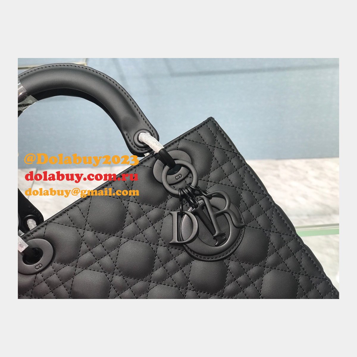 Replica Christian Dior Knockoff Lady Dior 24cm Purses