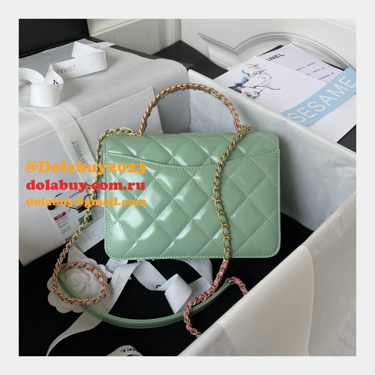 Knockoff 7 Star Flap Bag AS3886 Top Handle Fake 23P
