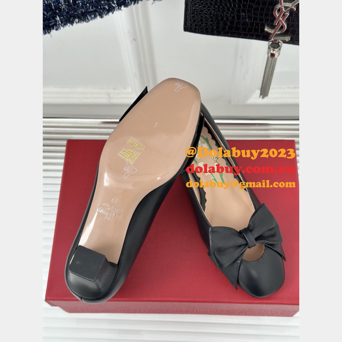 7 Star Valentino BOWOW PUMP IN KIDSKIN