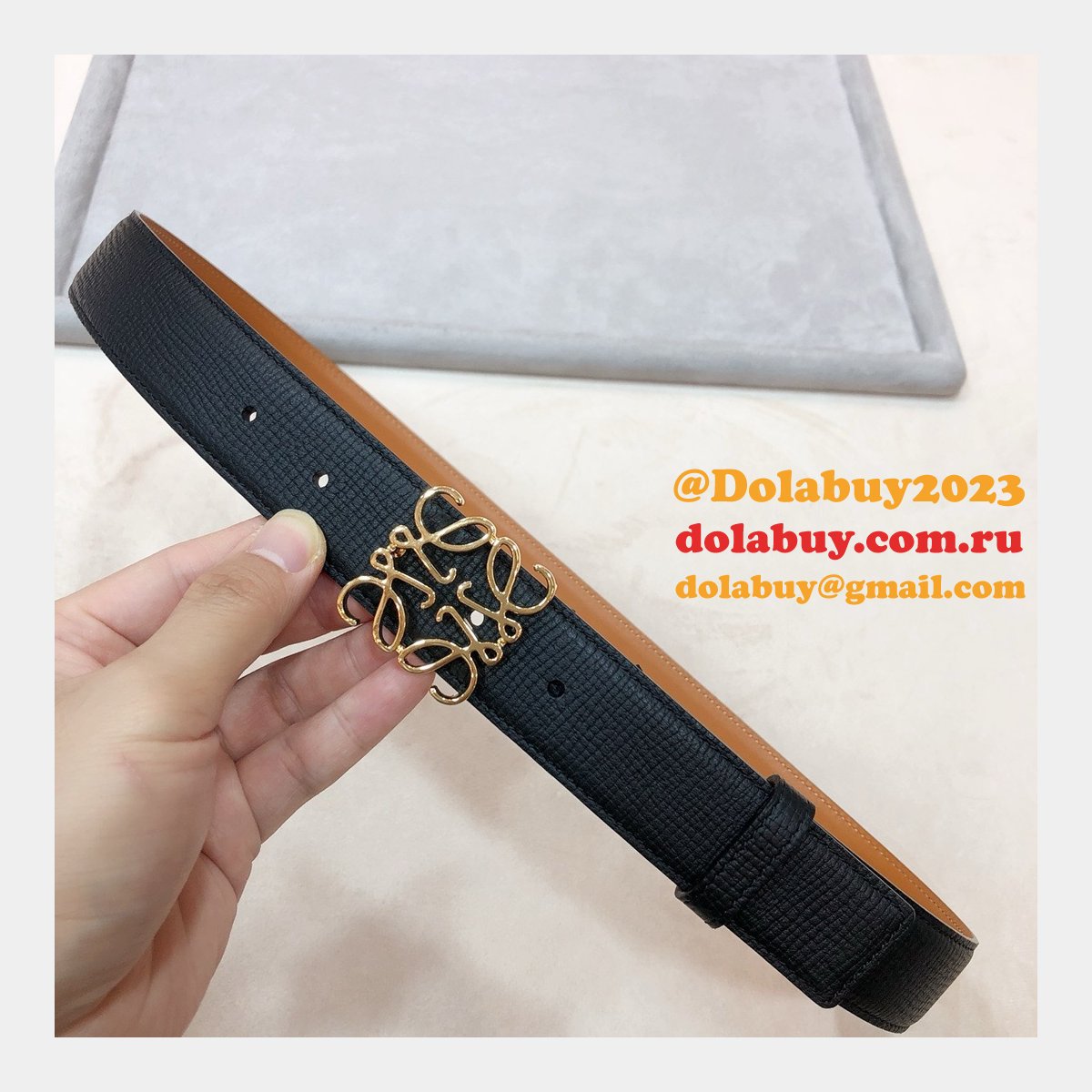 Designer Loewe Regular Knockoff 3.2CM Width Fashion Belts