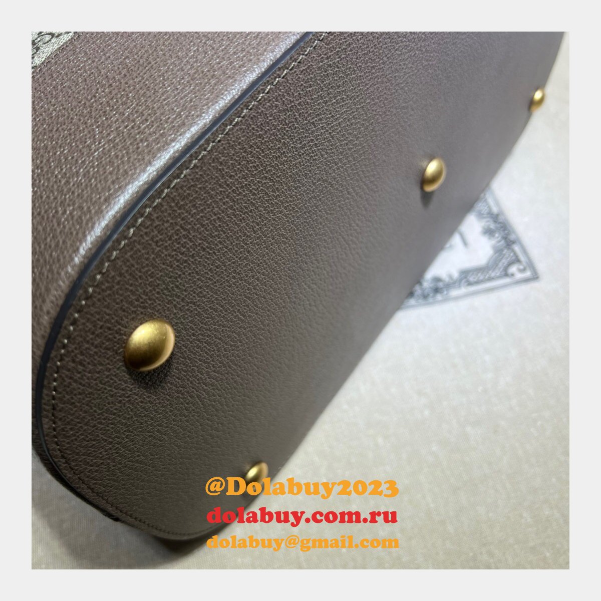 top quality G*u*i uk savoy 724654 bowling ebony supreme tote bag