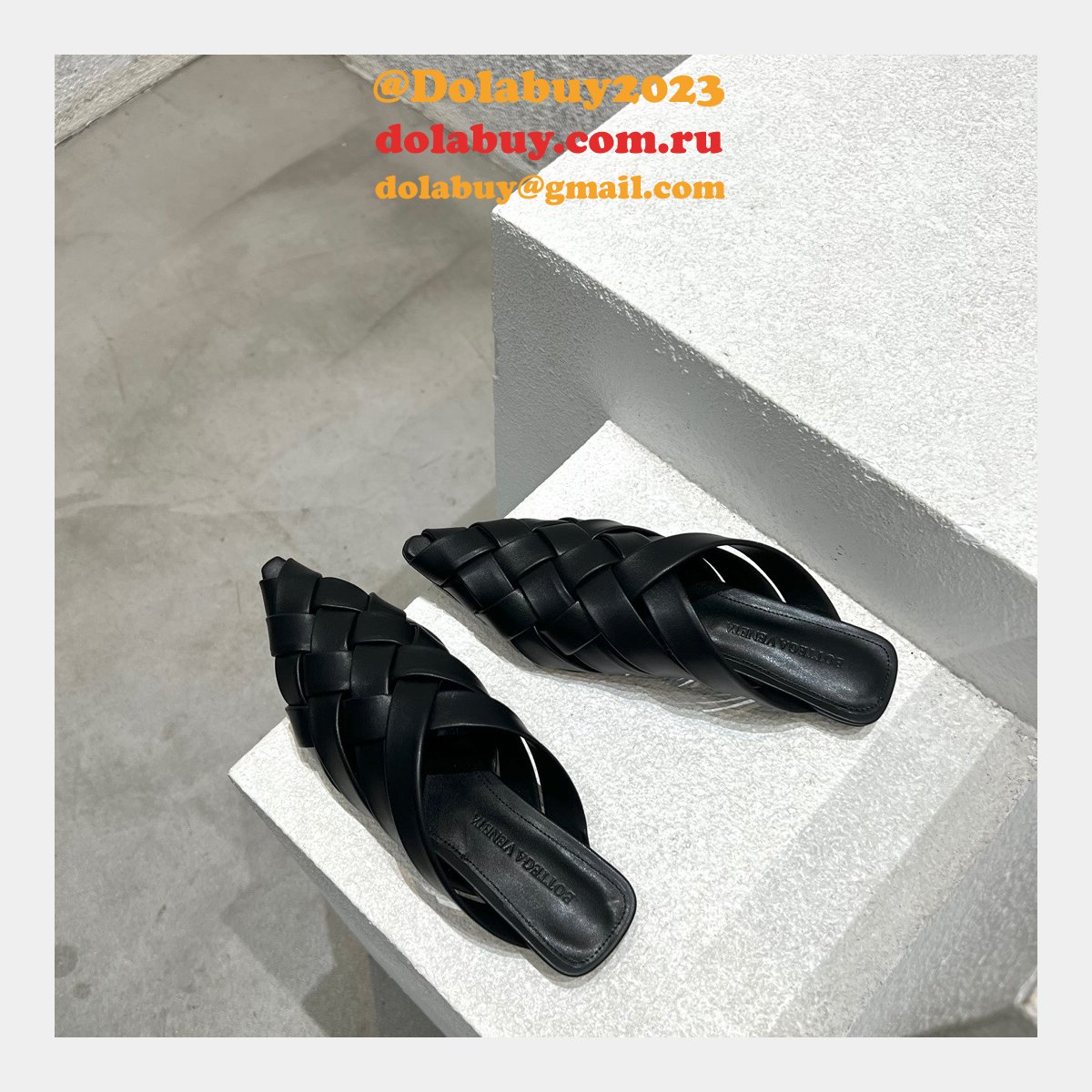designer replica b0tte*a Ven*ta top quality flat sandals shoes