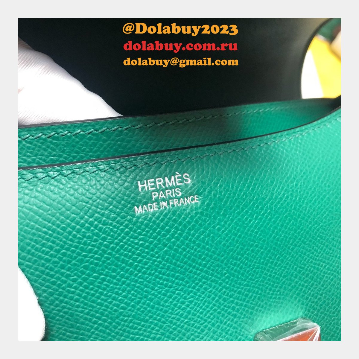 Hermes Constance Bag 23cm Epsom Leather Green