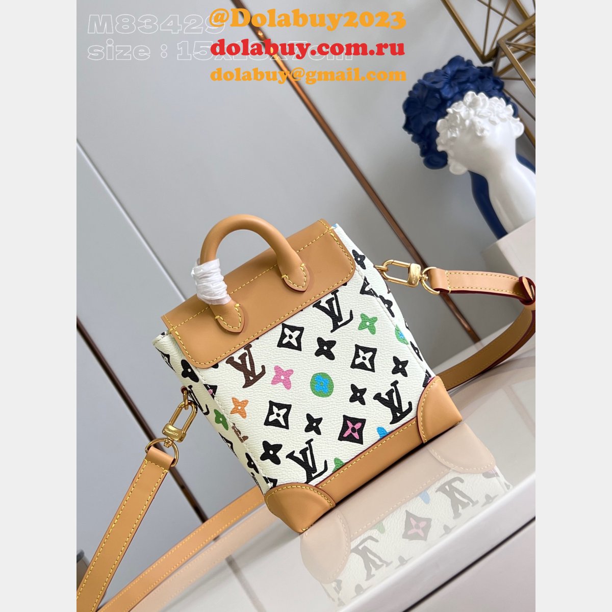 Louis Vuitton 7 Star Top Replicas Nano Steamer M83429 Vanilla Bag