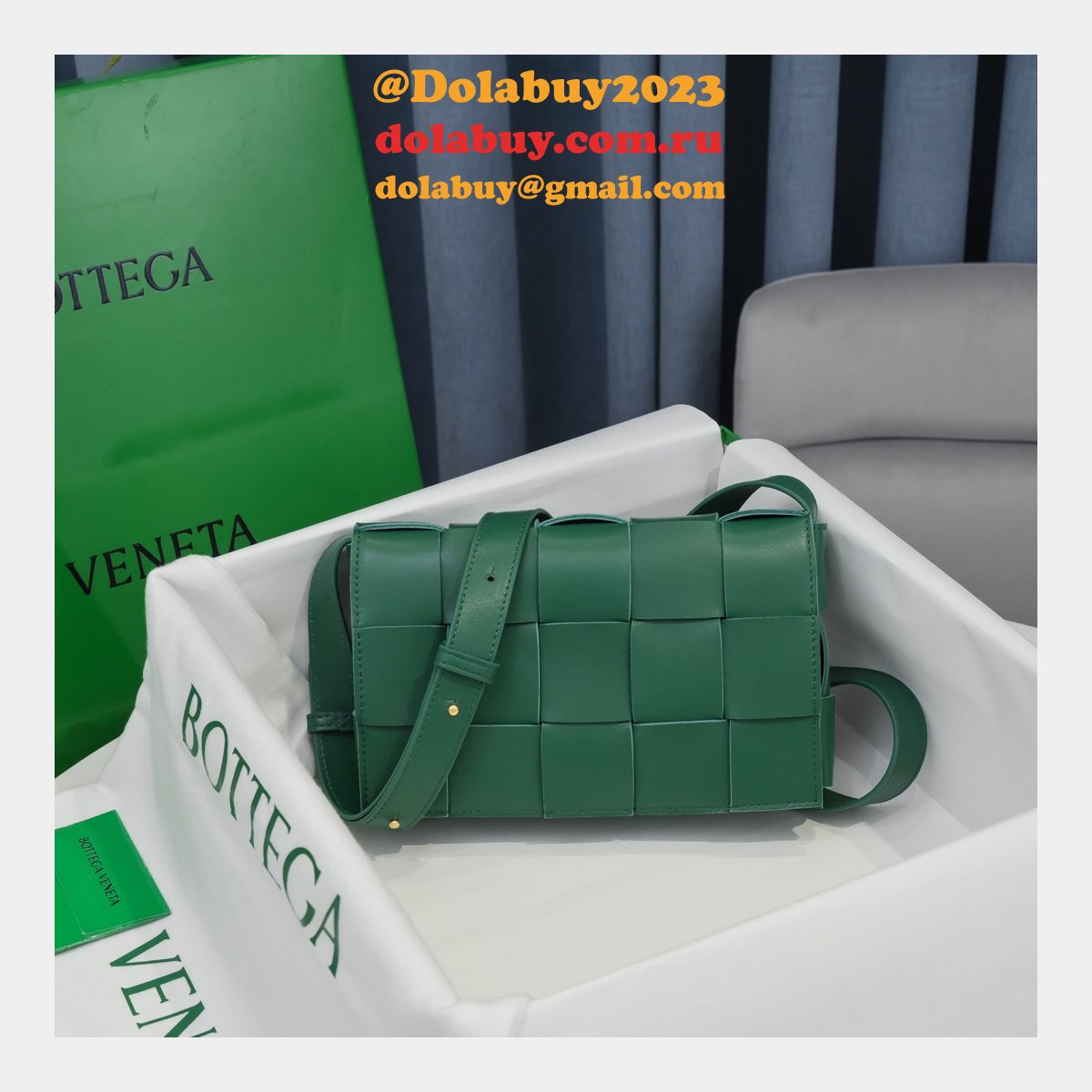 top quality b0tte*a Ven*ta cassette lambskin crossbody bag