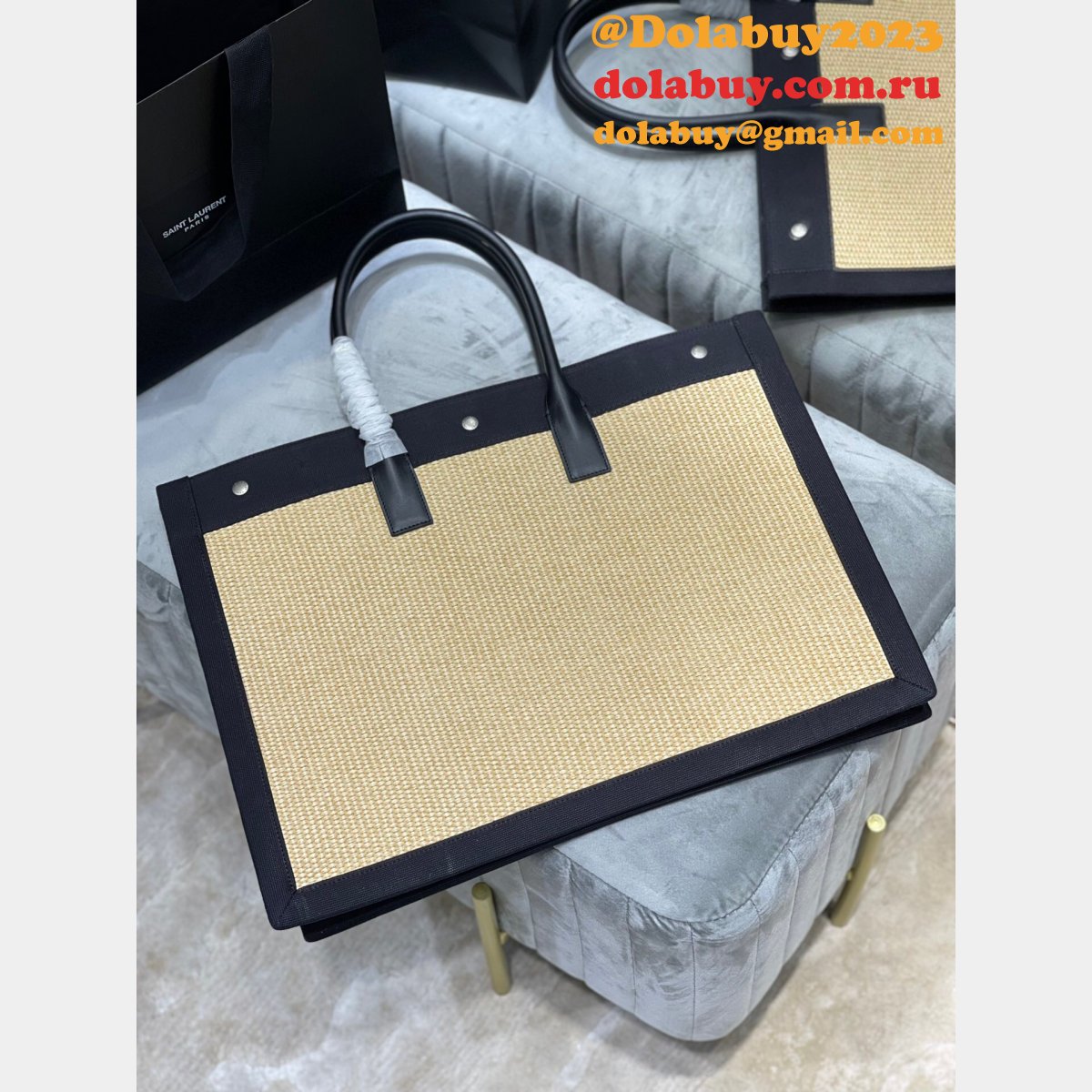 Designer Replica Rive Gauche Large Tote 509415 Bag Printed Canvas Store