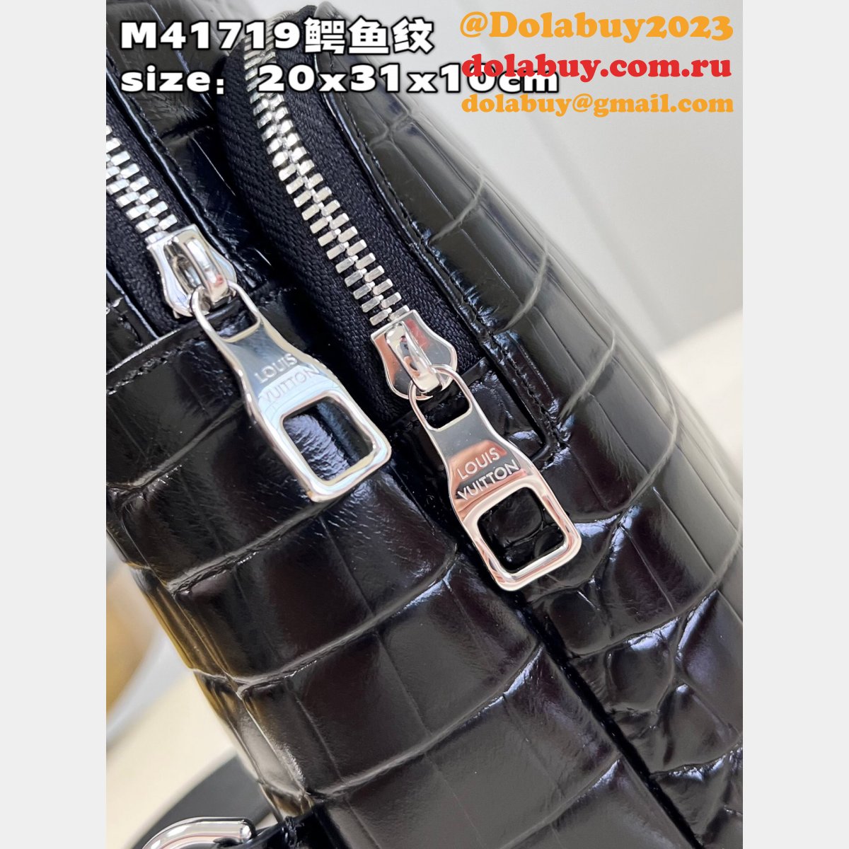 M41719 Louis Vuitton Avenue Sling Fake Bag Damier Graphite Canvas