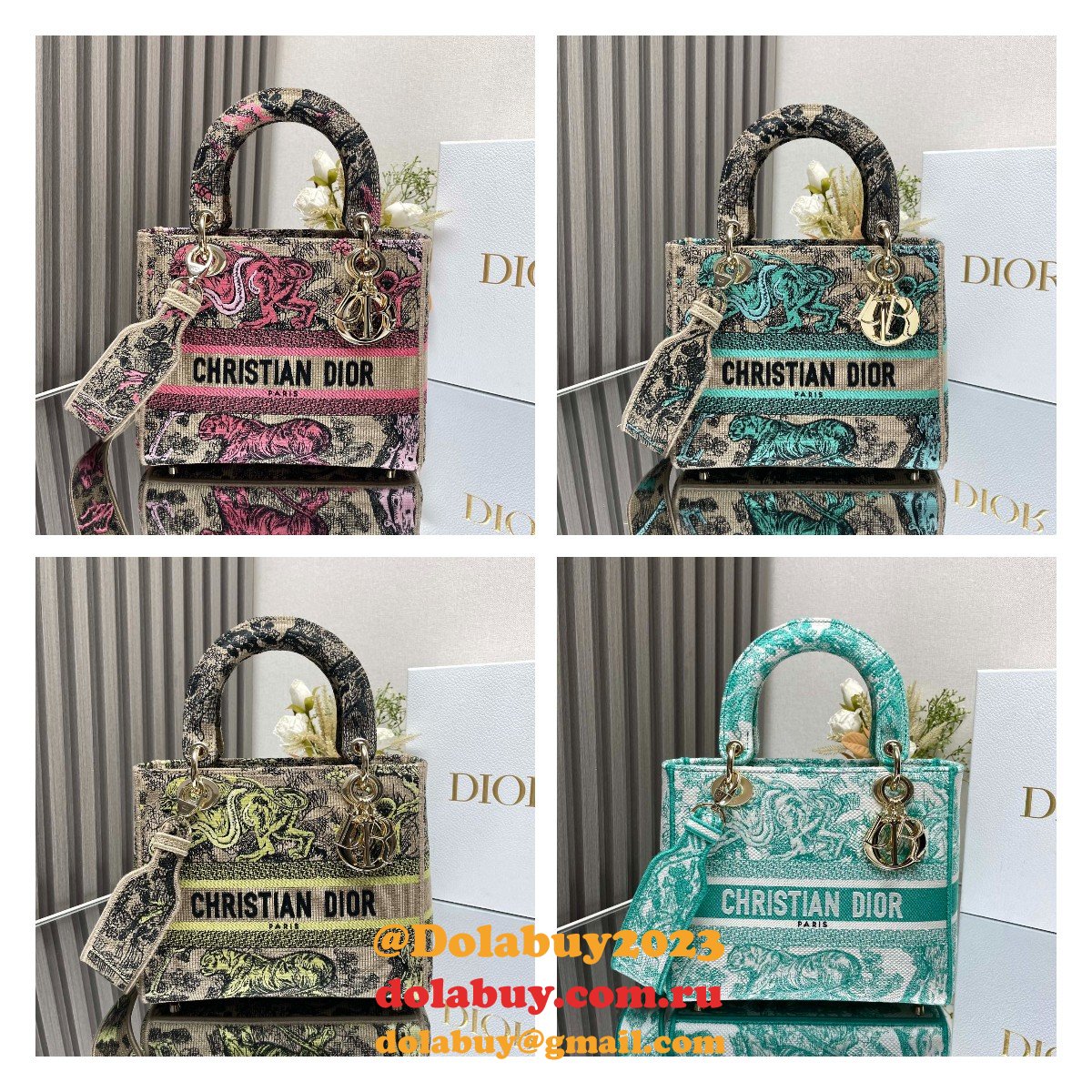 7 Star REPLICA LADY DIOR UK 24CM SHOULDER BAGS