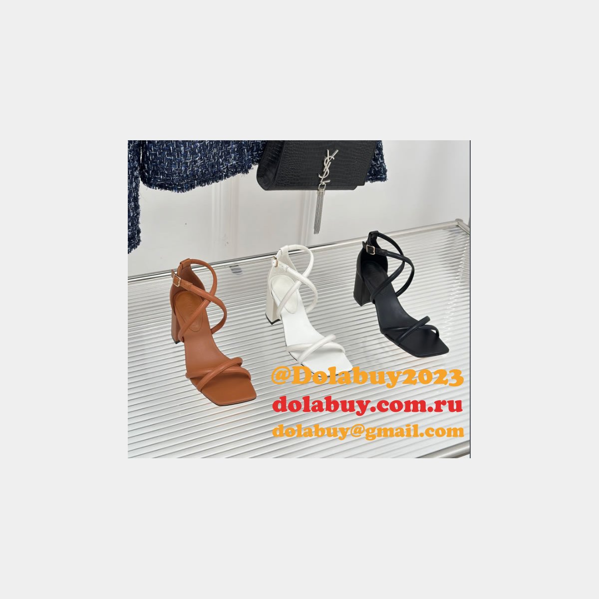 Jimmy Choo Jess Duplicate Slingback Sandals Heel: 6.5 cm Shoes