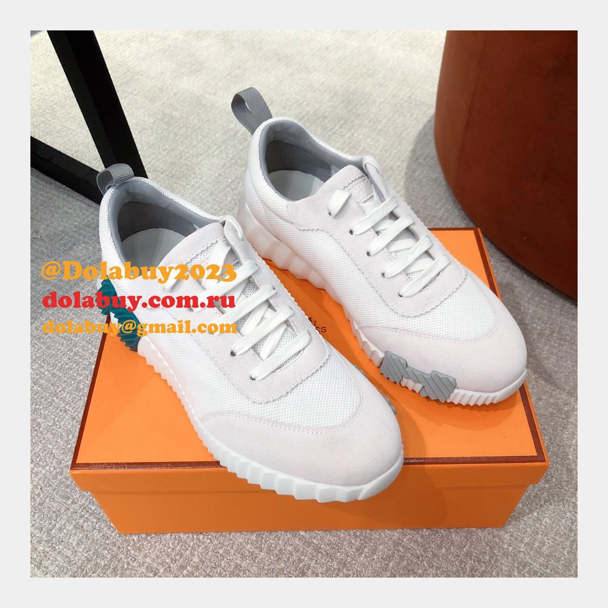 Fashion Designer Hermes WOMEN/MEN BOUNCING SNEAKER