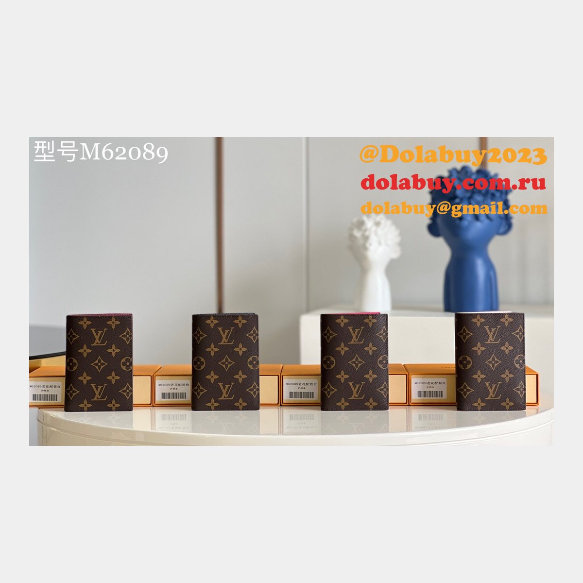 Louis Vuitton Copy Travel M62089 Passport Cover Monogram Canvas