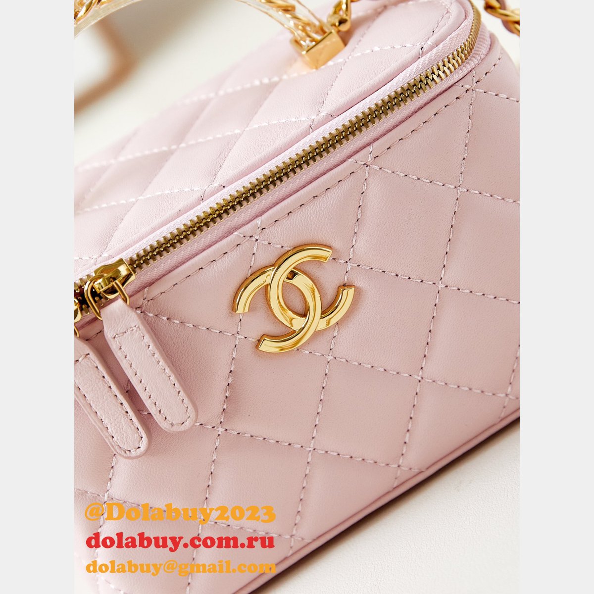 7 Star chane 24A lambskin Cosmetic bag AP3820