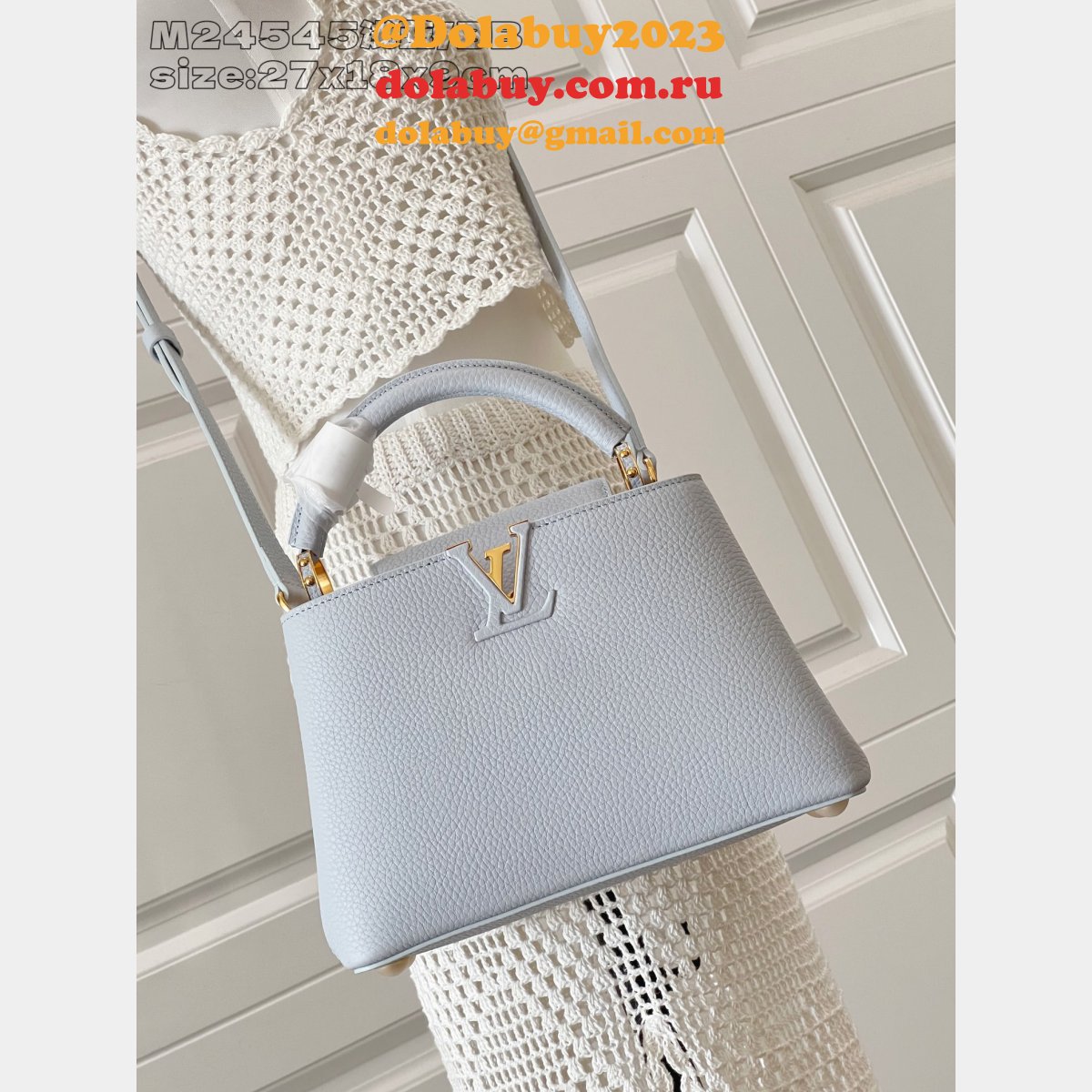 Louis Vuitton Capucines BB Taurillon Leather M24545 Replica Handbags