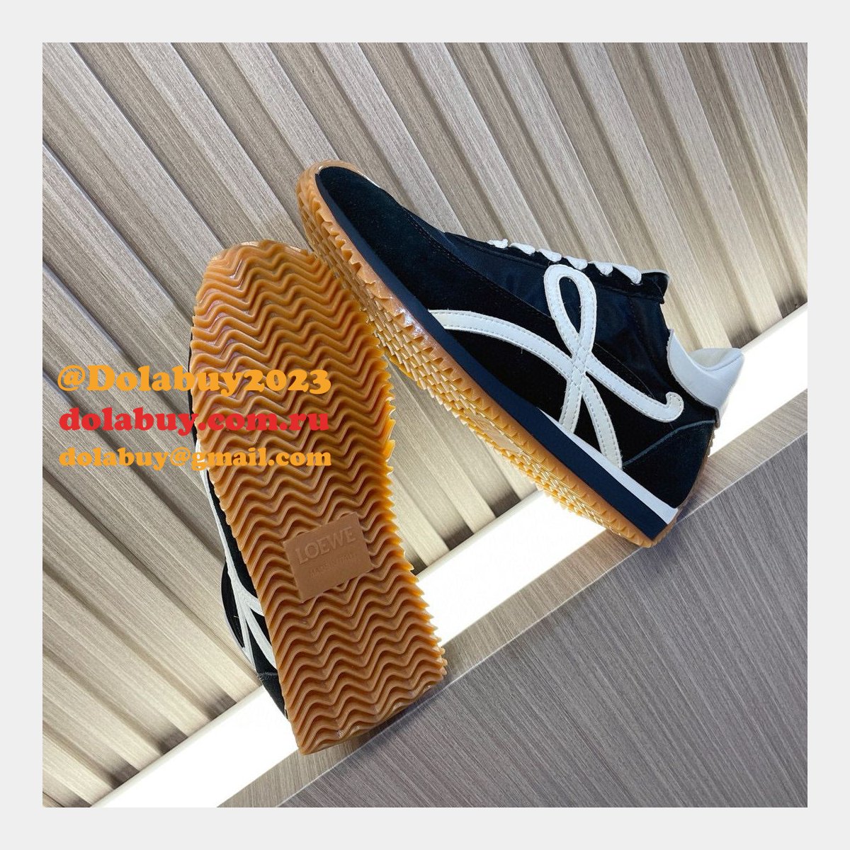 Wholesale Designer Loewe Flow Runner In Nylon And Suede
