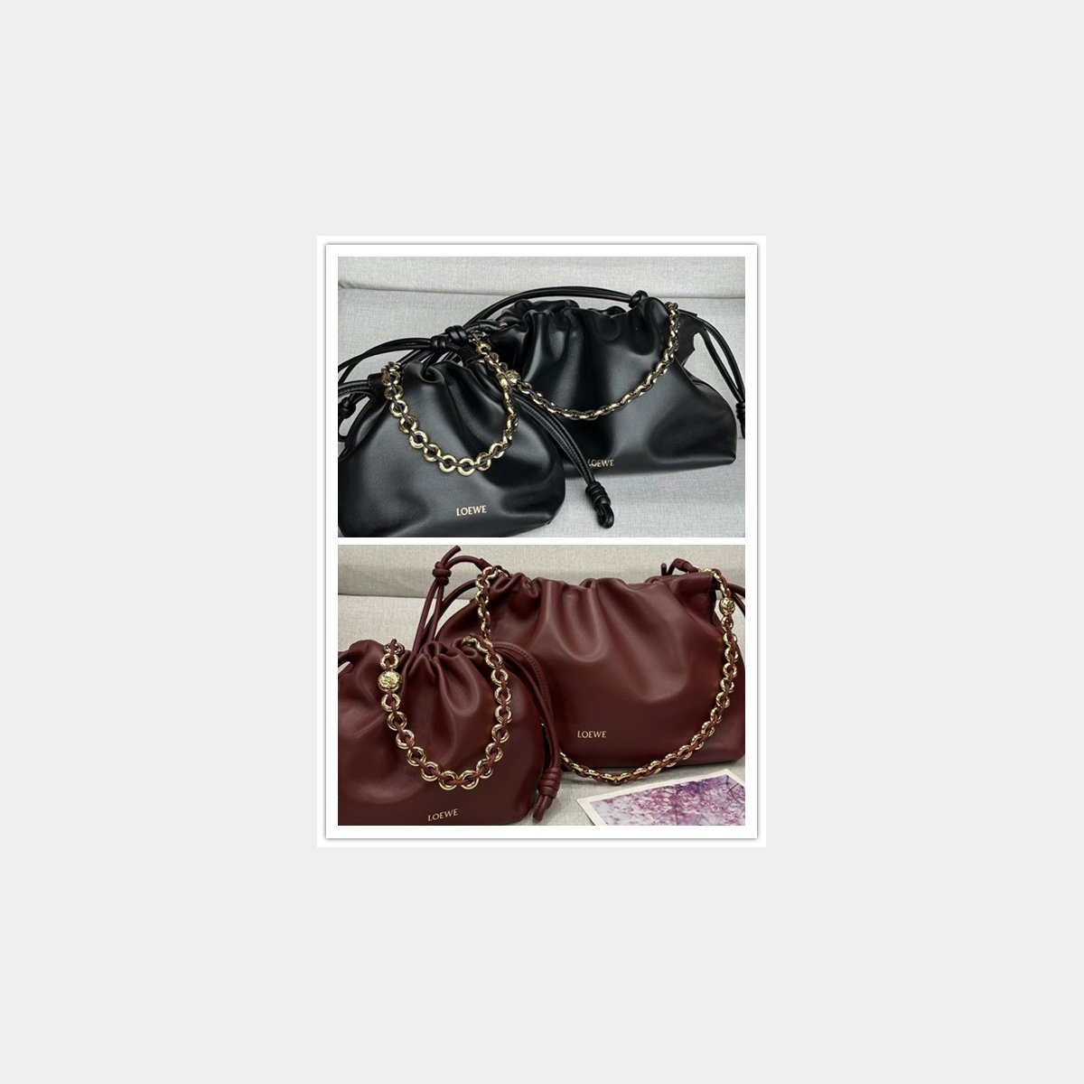 Designer loewe Flamenco Purse bag nappa lambskin