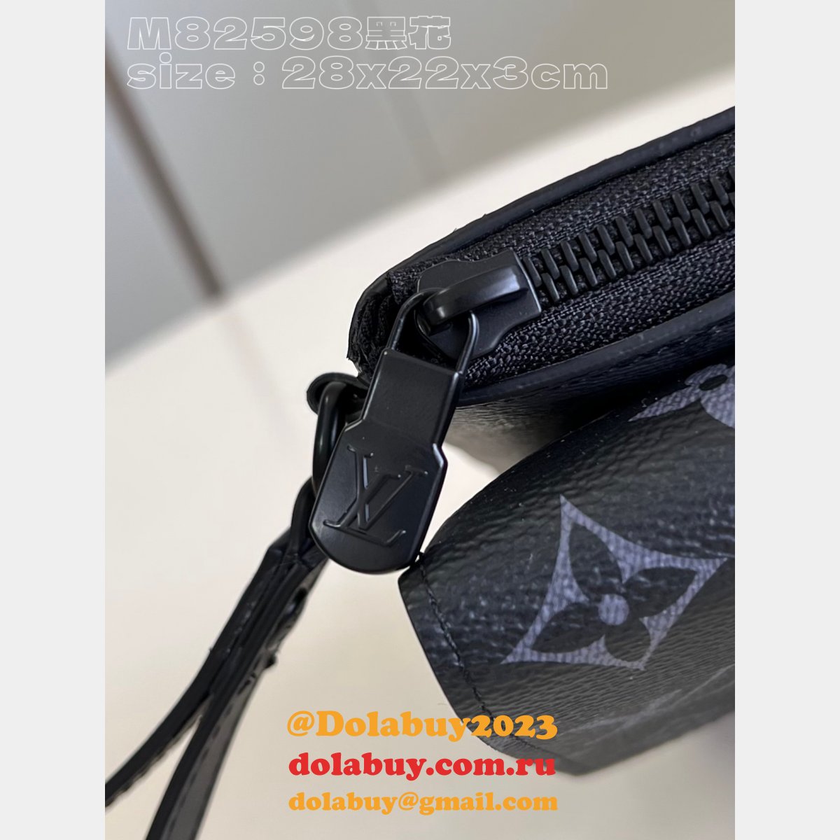 Replica M82598 Pochette S-Lock Monogram Eclipse Louis Vuitton Bag