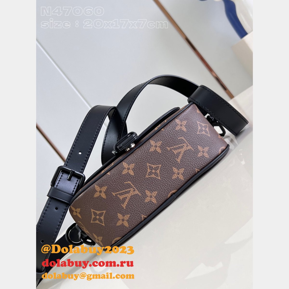 Luxury Louis Vuitton M47060 Montsouris Messenger 1:1 Mirror Bags