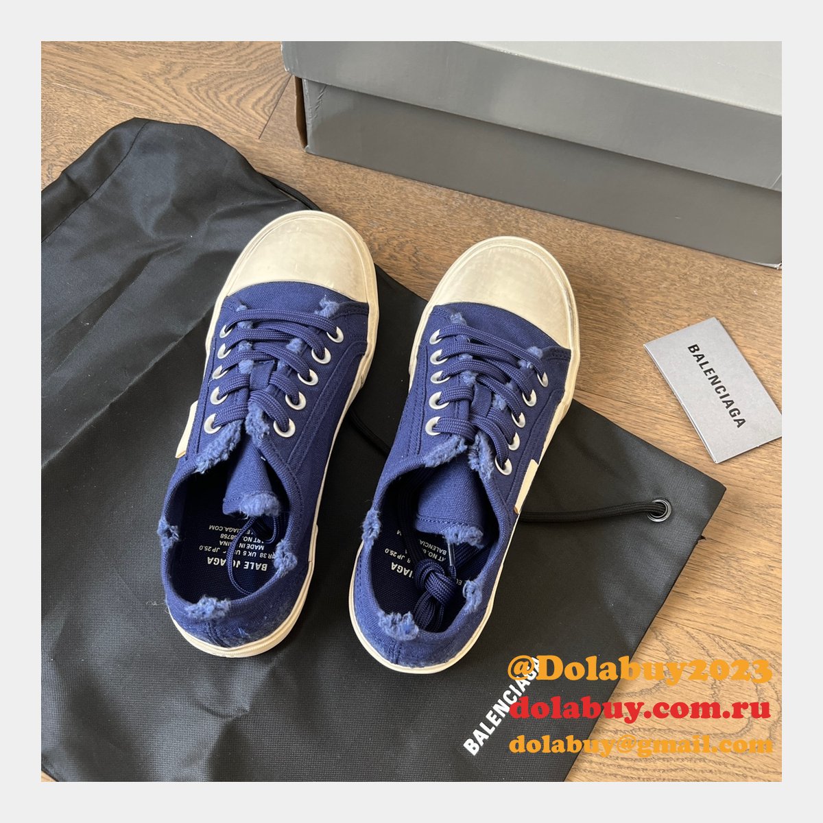Best Quality Replica Balenciaga Paris Canvas Shoes