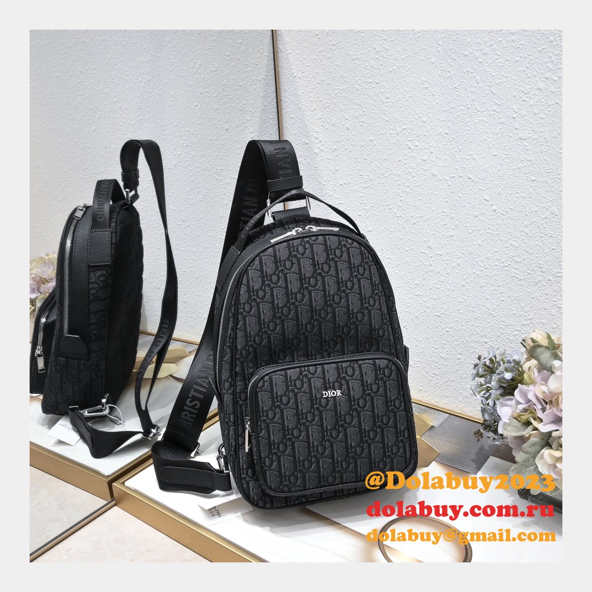 Designer CHRISTIAN DIOR SLING Rider men bag