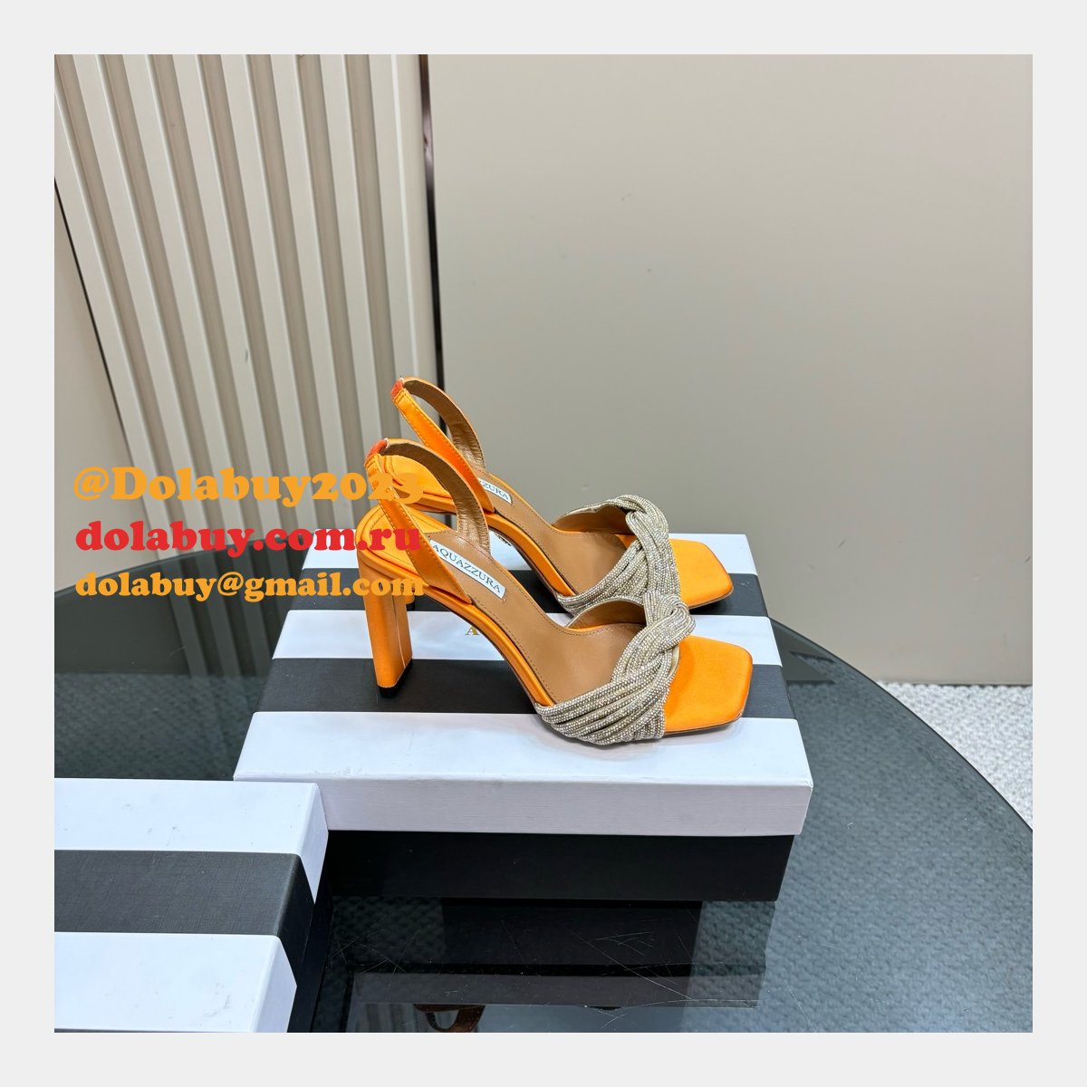 Luxury Best Aquazzura High-heeled Sandals 10CM