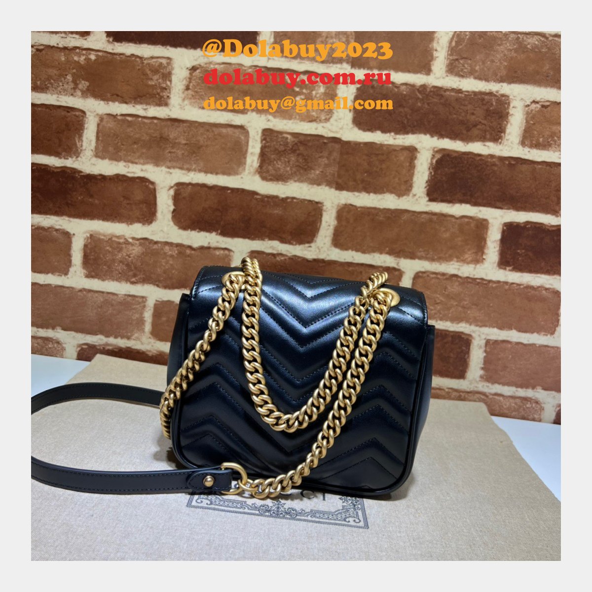 G*u*i replicas gg marmont 739682 shoulder wholesale bag