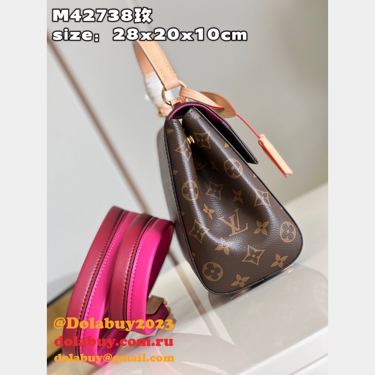 Designer Louis Vuitton M42738 Fake Cluny Monogram Handbag for Women