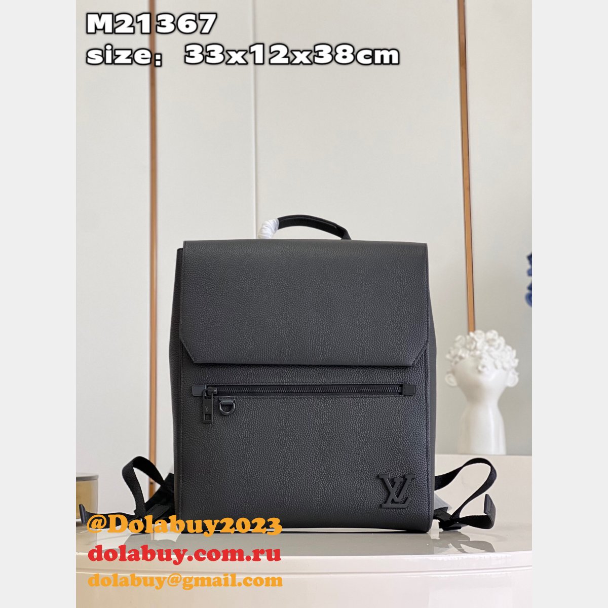 Louis Vuitton Fashion Fastline Backpack LV Aerogram M21367 Flap Bag
