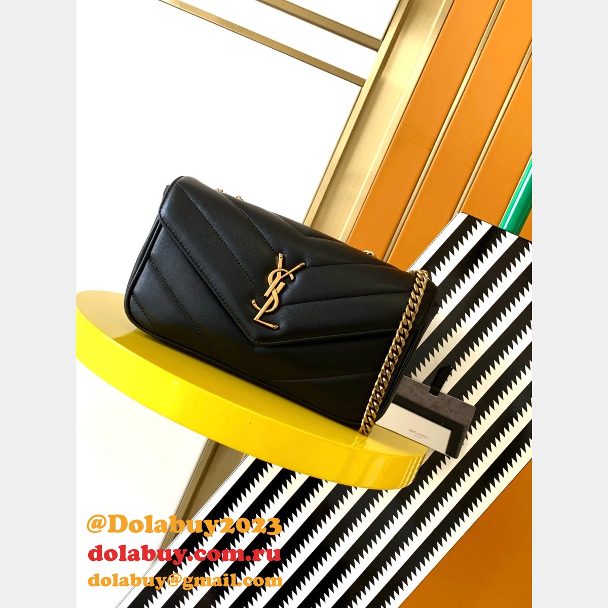 Top Quality Saint Laurent New LouLou HANDBAG 20/24/29cm Black