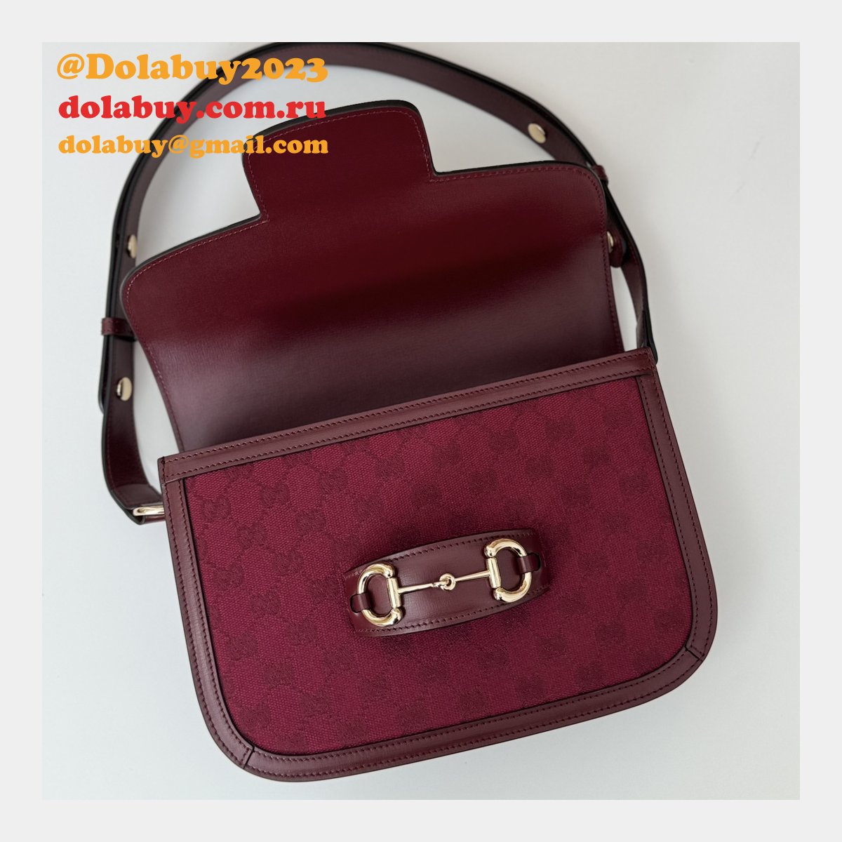 gg supreme 602204 red 602204 replicas G*u*i 1955 horsebit bags