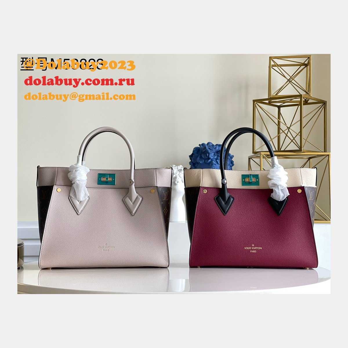 1:1 Replica Louis Vuitton On My Side MM High End Leathers M58485/M56934 Handbags