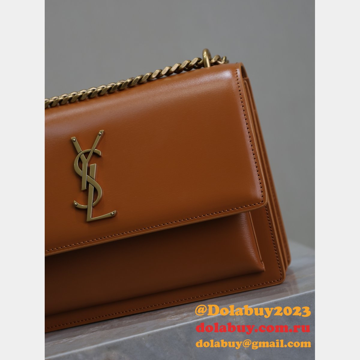 Top Quality Sunset 22cm 422906 Smooth Leather Handbag