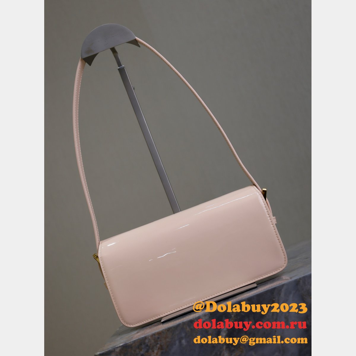 7 Star Miss Dior Graffiti patent leather shoulder bag