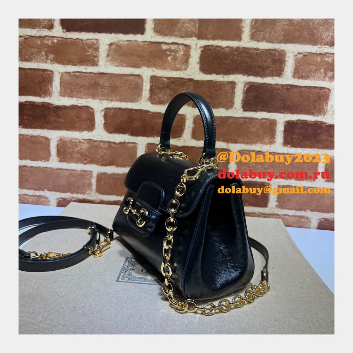 the highest quality G*u*i horsebit replicas 703848 1955 top handle bag
