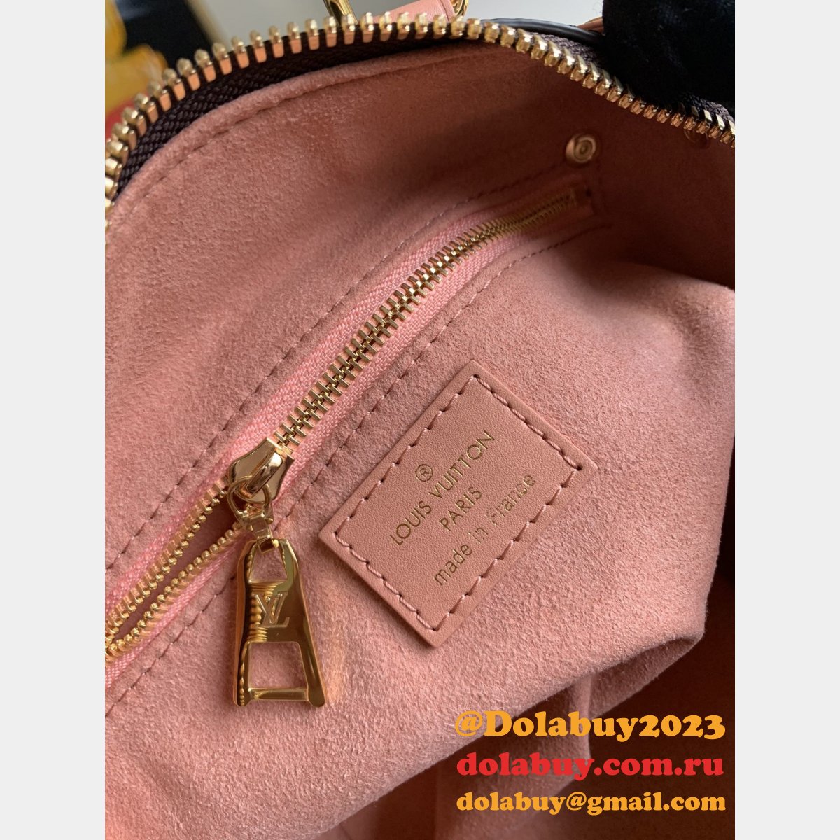 Replica Louis Vuitton Peach Petite Malle Souple Monogram