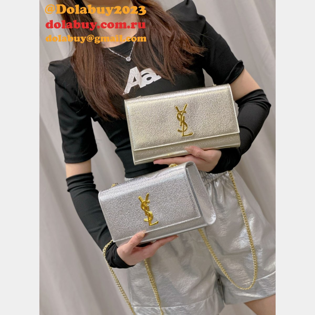 Designer Replica YSL 364021 Chain Kate Saint Laurent 24cm Bags