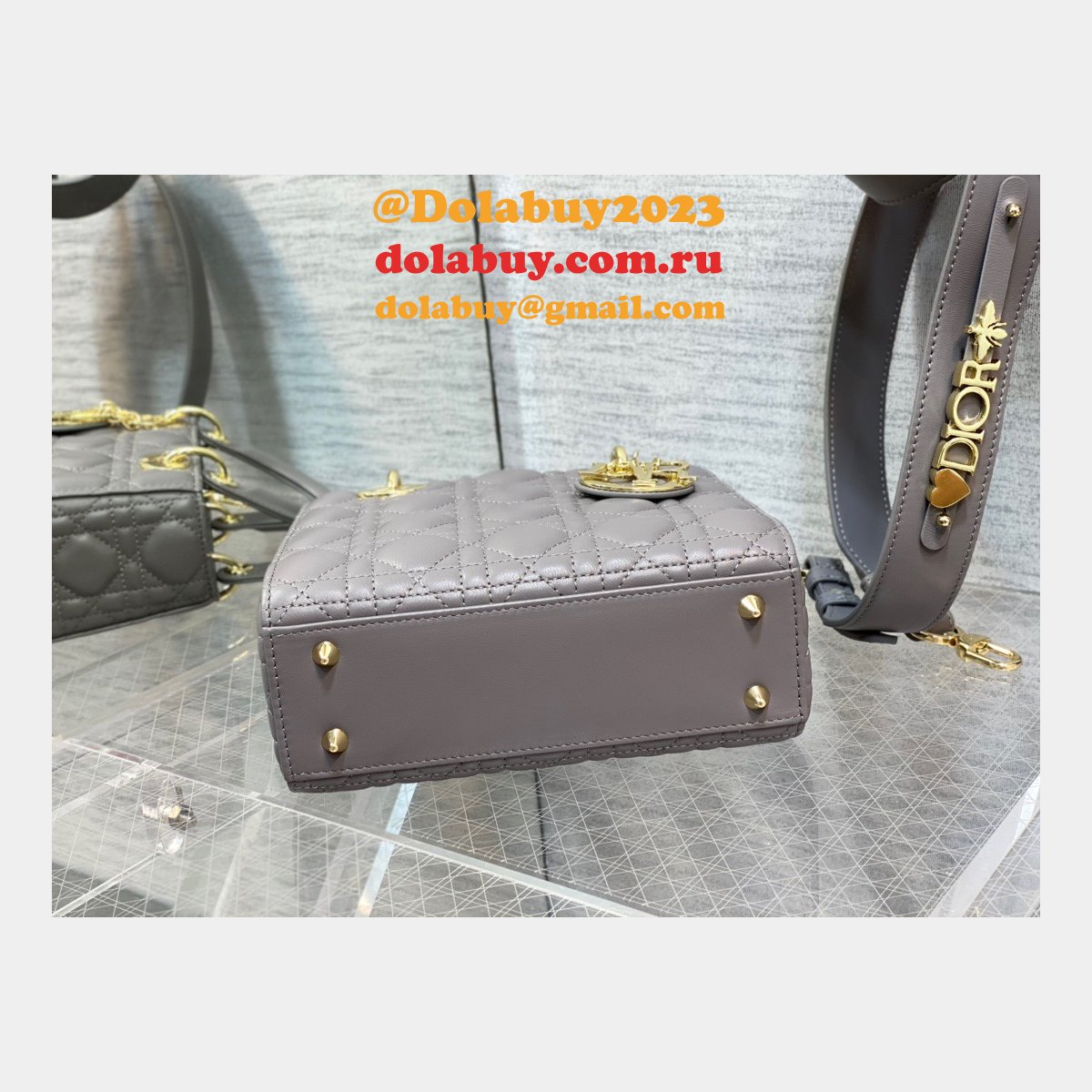 Luxury Christian Dior Lady Dior AAA+ 20CM Fake Bags