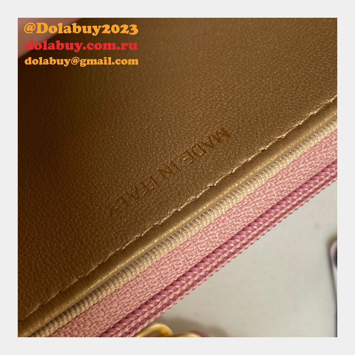 Replica 19CM Iridescent Wallet On Chain WOC AP1450 Bag