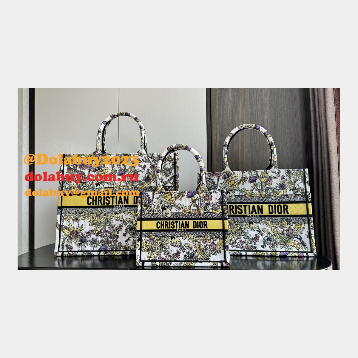 Christian Dior Inspired 7 Star CD Book Tote Bags