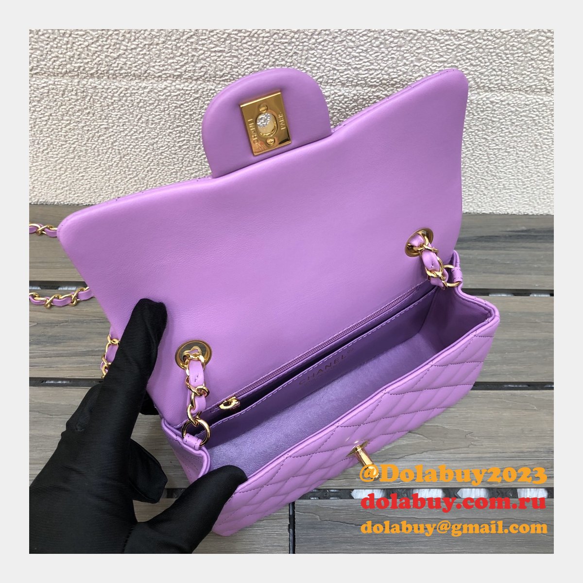 Wholesale CC Lambskin Flap Perfect 20CM Bag 1116
