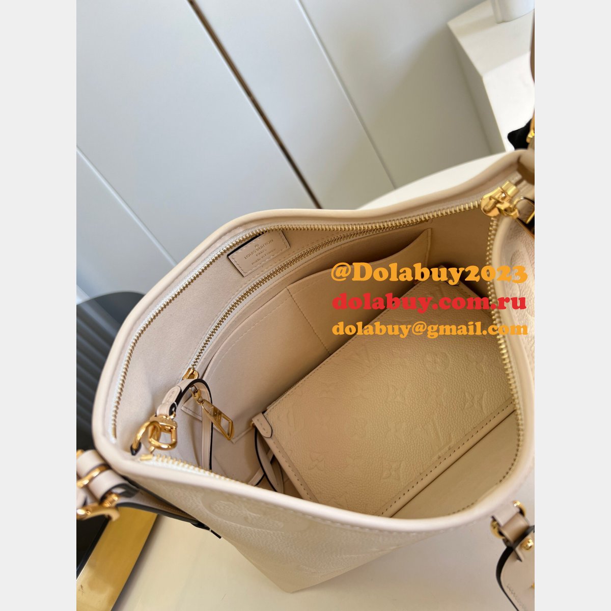 Best 2022 Knockoff Louis Vuitton Perfect M46293 Creamy-white Bag